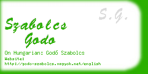 szabolcs godo business card