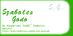 szabolcs godo business card